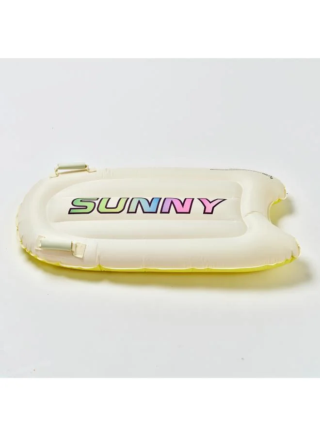 SUNNY LIFE Kids Surf Mat Pool Party Cream and Charcoal